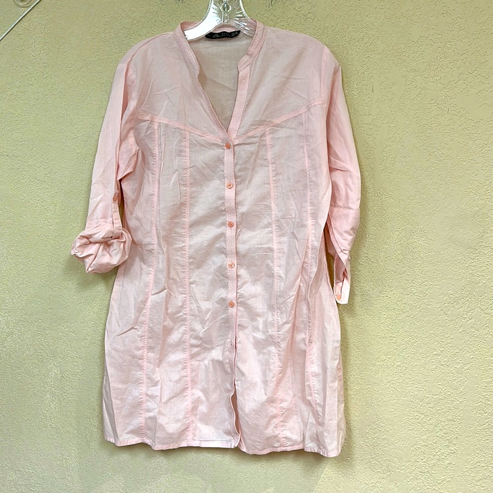 Zara Pink Long Sleeve Dress